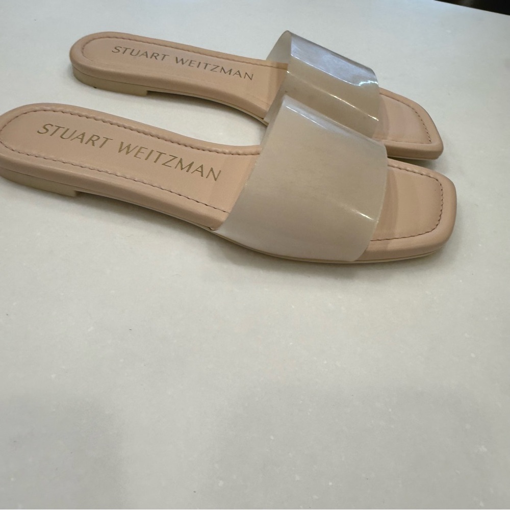 Stuart Weitzman 'Summer' Slide Sandal Rosewater Womens Size 7 NEW - Picture 6 of 12